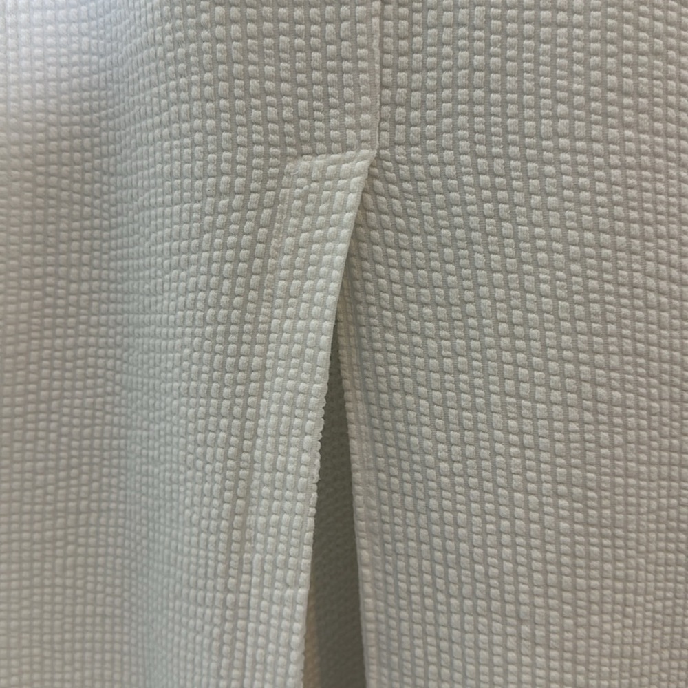Lunya Organic Cotton Seersucker Midi Dress in white size Medium - Picture 8 of 8